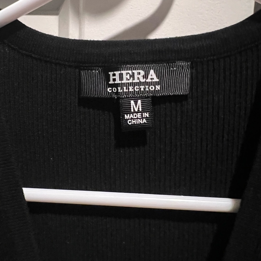 Black button down dress